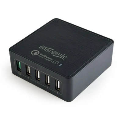Power station USB brzi/quick punjač GEMBIRD, 8A 40W black, EG-UQC3-02