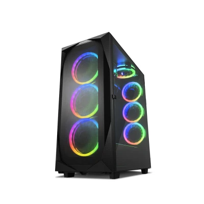 Kućište SHARKOON gaming, REV300, RGB, E-ATX, ventilator 3x120mm, 4x120 mm