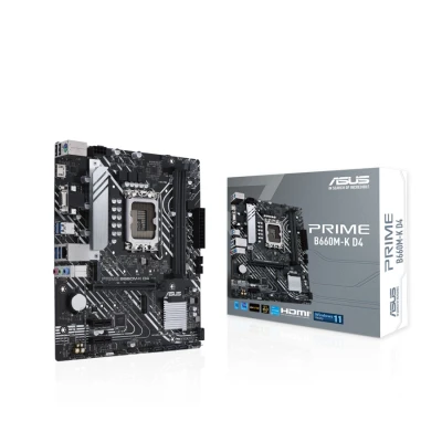 ASUS MB PRIME B660M-K D4;Intel B660;LGA1700;2xDDR4;RAID;VGA,HDMI,mATX