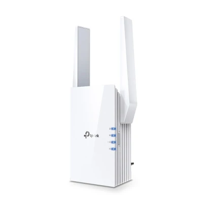 TP-Link AX1500 RE505X Wi-Fi 6 Range Extender, 300 Mbps at 2.4GHz, 1200 Mbps at 5GHz, IEEE 802.11a/n/ac/ax 5GHz, IEEE 802.11b/g/n 2.4GHz; 64/128-bit