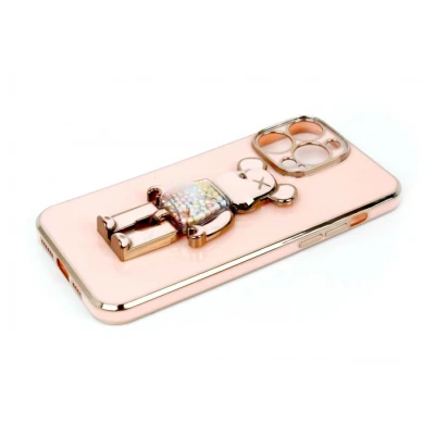 ZAŠTITNA MASKA TPU FRONDY BEAR IPHON 13 PRO MAX ROSE-GOLD