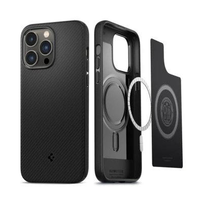 FUTROLA SPIGEN MAG ARMOR MAGSAFE ACS06597 DO IPHONE 15 PRO MAX - MAT CRNA