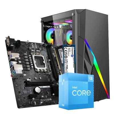 GNC PERFECT Win 11 PRO, Microsoft Office Pro Plus i3-12100 3.3GHz, H610 RAM 8GB DDR4 500GB NV2 NVM, IG-MAX 2Y