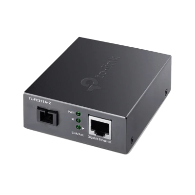 TP Link TL-FC311A-2 10/100/1000 Mbps RJ45 do 1000 Mbps Single-mode SC WDM dvosmjerni fiber ConverterPORT: 1× Gigabit SC port, 1× Gigabit RJ45 port