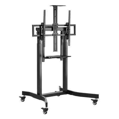 Nosač za TV na stalku motorizirani sa točkovima GEMBIRD TVS-100T-01, 55"-100"