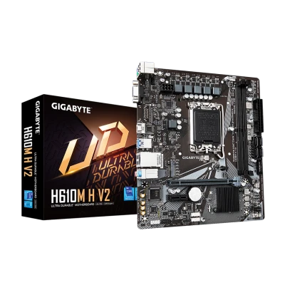 Gigabyte MB H610M H V2 G10, LGA1700; 2xDDR5 up to 96GB 1xM.2; 4x SATA, HDMI, 1xPS2; 6xUSB