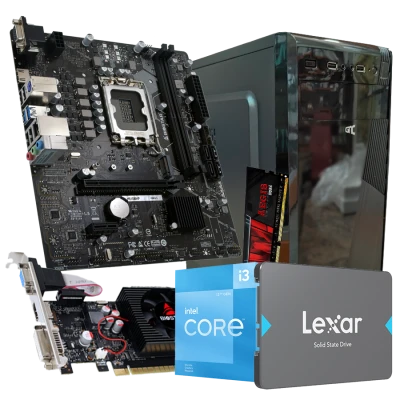 GNC OFFICE i3-12100F 3.30GHz MB H610MHP RAM 16 GB DDR4 SSD 480 GB GT730­2GB Kućište GNC + EZ Cool napojna 500W Windows11PRO 2Y