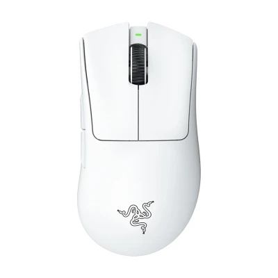 Miš Razer DeathAdder V3 Pro - Ergonomic Wireless Gaming Mouse - White Edition - EU Packaging RZ01-04630200-R3G1