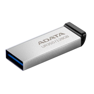 USB Memory stick Adata UFD 128GB, USB 3.2, Up to 100MB/s3 UR350-128G-RSR/BK Metal sa crnim rubom