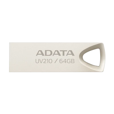 USB Memory stick Adata UFD 64GB UV210 Metal Golden 64 GB, USB, Brzina čitanja 90 MB/s, Brzina pisanja 40 MB/s, AUV210-64G-RGD USB 2.0