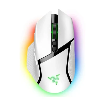Miš Razer Basilisk V3 Pro - Ergonomic Wireless Gaming Mouse - White Edition - EU Packaging, RZ01-04620200-R3G1