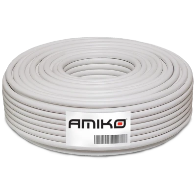 Amiko Koaksijalni kabl RG-6, BC, 100dB, 100 met. - RG6-BC/100db - 100m