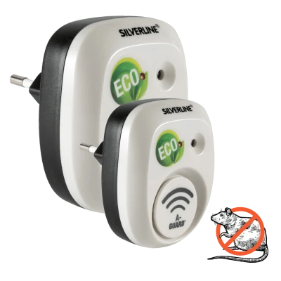 Silverline Ultrazvučni rastjerivač miševa i pacova, set 2 kom., 30 m² - IN 25304