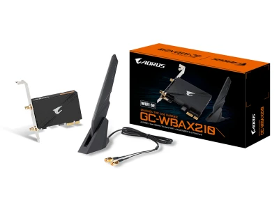Gigabyte WIFI PCIe GCWBAX210Intel WIFI 6 AX210;2.4/5/6GHz; BL 5.2