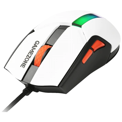 Tracer Miš optički, gaming, RGB, 12000 dpi, USB - GAMEZONE COOL White