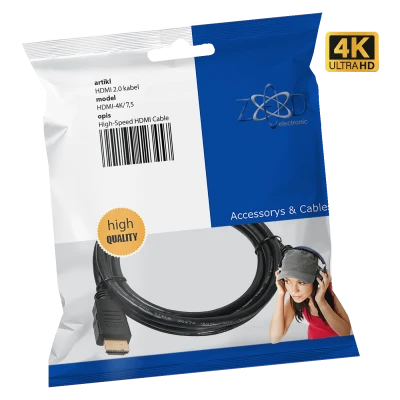 ZED electronic HDMI 2.0 kabl, 4K, dužina 7,5 met. - HDMI-4K/7.5