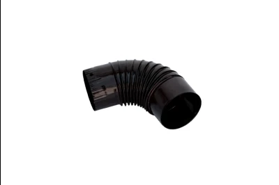 Dimovodna cev - krivina farbana crna-mat (fi 120)