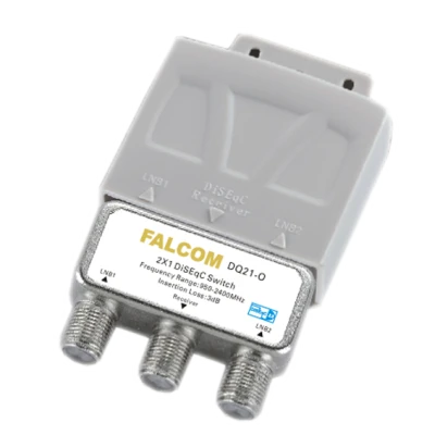 Falcom Diseqc sklopka, 2 ulaza, sa kučištem - DQ21-O