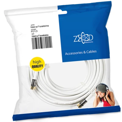 ZED electronic Antenski kabl sa F - konektorima, 1.5 met - FC/1,5