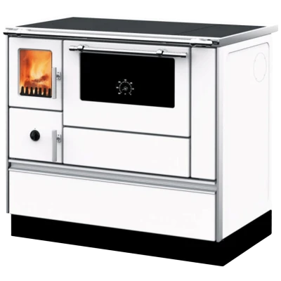 Alfa Plam Šporet na čvrsto gorivo 8kW, desna, bijela - ALFA 90H DOMINANT