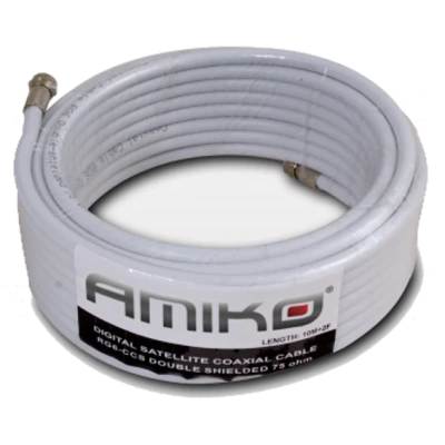 Amiko Koaksijalni kabl RG-6, CCS, 90dB, 10 met. Sa konektorima - RG6/90dB - 10m