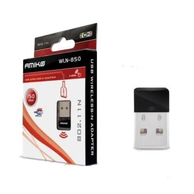 Amiko Wi-Fi mrežna kartica, USB, 2.4 GHz, 150 Mbps - WLN-850