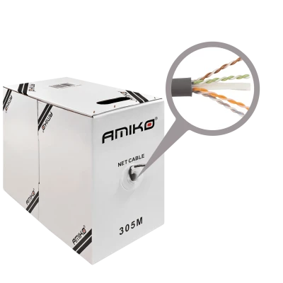 Amiko Mrežni UTP kabl, CAT5e, CCA, 305 met - CAT5e UTP CCA 305m