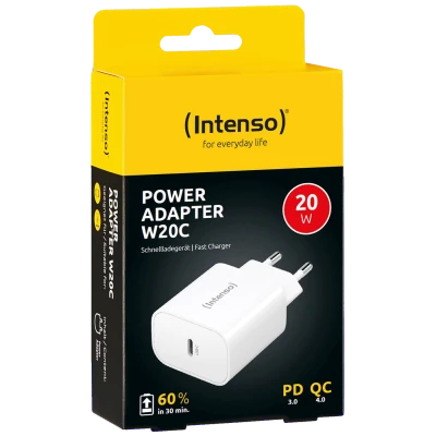 (Intenso) Punjač kučni, brzi, USB-C, 3A, 20W - Power Adapter W20C