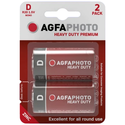 Agfa Zinc baterije, D B2, 1.5 V, blister 2 kom. - APFD
