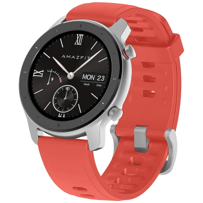 Amazfit SAT pametni, 1.2" AMOLED zaslon, vodootporan 5ATM, BT - GTR 42mm Coral Red