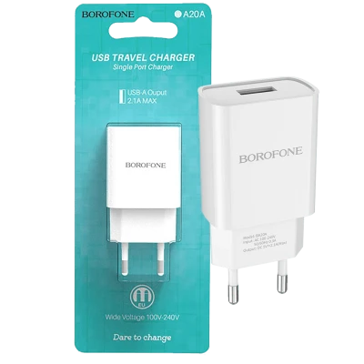 Borofone Punjač kućni, za smartphone, tablete..., 2.1 A - BA20A Sharp