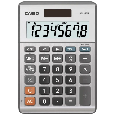 Casio Kalkulator, stolni, solarno / baterijsko napajanje - MS-80B