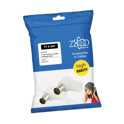 ZED electronic RF utikač + RF utičnica plastična - RF-SET1