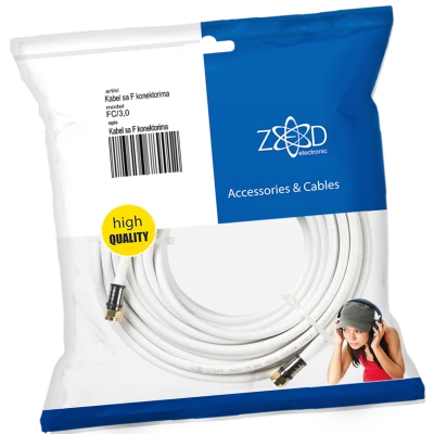 ZED electronic Antenski kabl sa F - konektorima, 3.0 met - FC/3,0