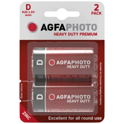 Agfa Zinc baterije, D B2, 1.5 V, blister 2 kom. - APFD