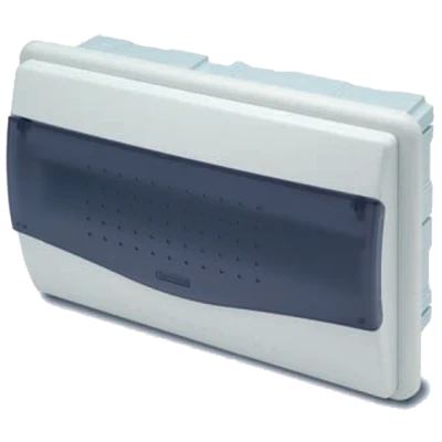 Famatel Kutija za osigurače podžbuk, 12/14 osigurača, providna, IP40 - 3512-F-M-KP/12-14