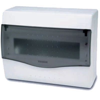 Famatel Kutija za osigurače nadžbuk, 8/10 osigurača, providna, IP40 - 3608-W-M-KN/8-10