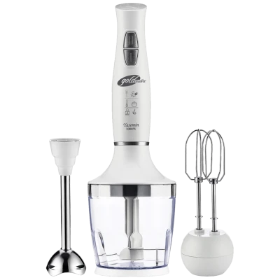 Goldmaster Štapni mikser sa posudom, 3u1, 1000W - GM-7240W Yasemin