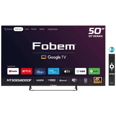 Fobem Televizor Smart QLED 4K UltraHD 50", Google TV - MT50EG8000QF