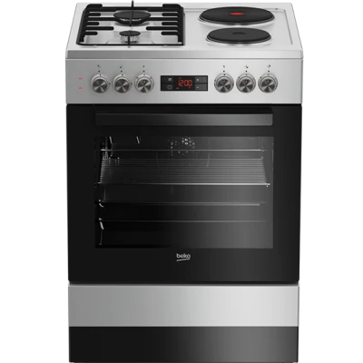Beko Štednjak kombinirani, 2 el.ringle, 2 x plin, A - FSE 64320 DS