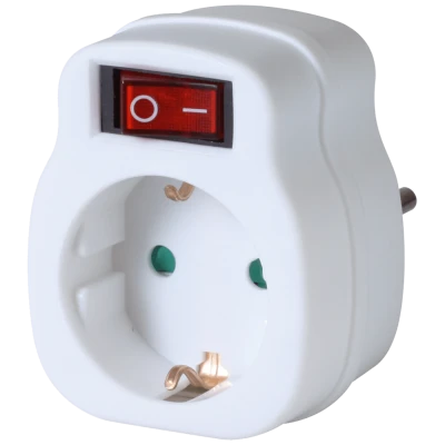 home Utičnica sa prekidačem, 16A - NVK 1/WH