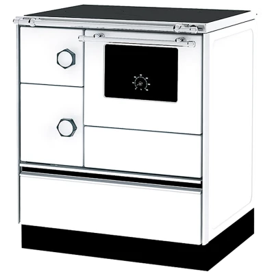 Alfa Plam Šporet na čvrsto gorivo 7kW, desna, bijela - ALFA 70 FAVORIT