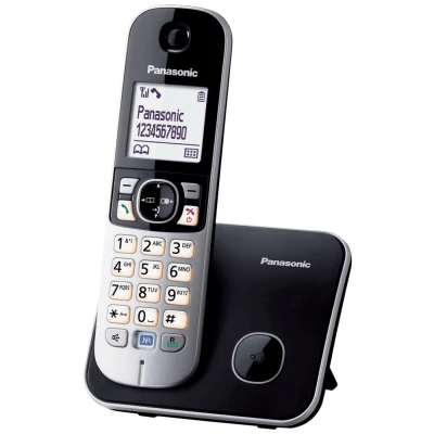 Panasonic Telefon bežični, DECT, 1,8" LCD display, spikerfon - KX-TG6811FXB