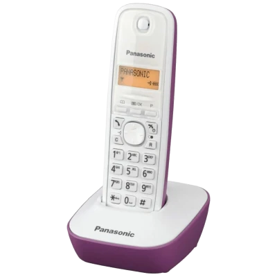 Panasonic Telefon bežični, LED display, bijelo/ljubičasti - KX-TG1611FXF