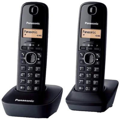 Panasonic Telefon bežični, sa dvije slušalice, 1.4" LCD display - KX-TGB612FXB