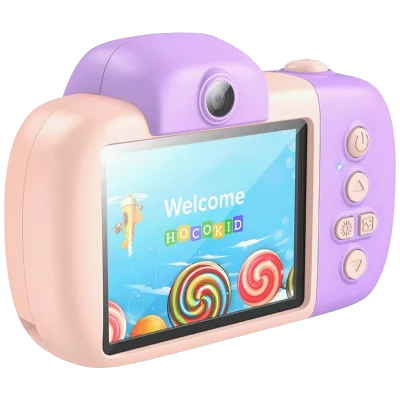 hoco. Dječija kamera, 2" IPS LCD, 32 MPx, FullHD, microSD - DV201 Pink