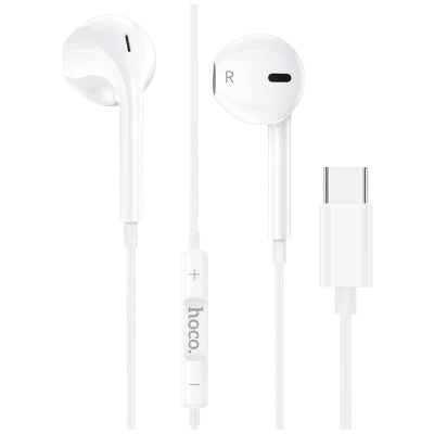 hoco. Slušalice sa mikrofonom, type C, 1.2 met. - M80 Original series, type C, White