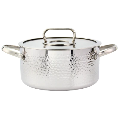 Zilan Lonac sa staklenim poklopcem, 20 cm, troslojno posuđe - ZLN1313