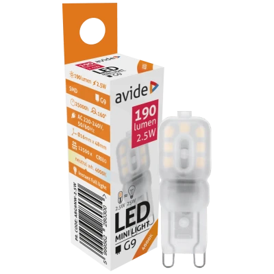 Avide Sijalica, G9, LED 2.5W, 4000K, 230V AC, bijela svjetlost - ABG9NW-2.5W
