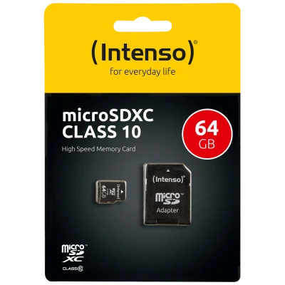 (Intenso) Micro SD Kartica 64GB Class 10 sa adapterom - SDXCmicro+ad-64GB/Class10